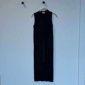 & Other Stories Black Pleated Dress